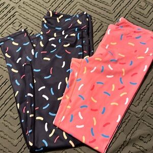 Feed Me Fight Me Donuts Sprinkle Leggings